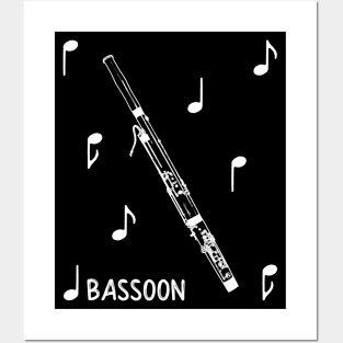 Musical Notes Bassoon Posters and Art